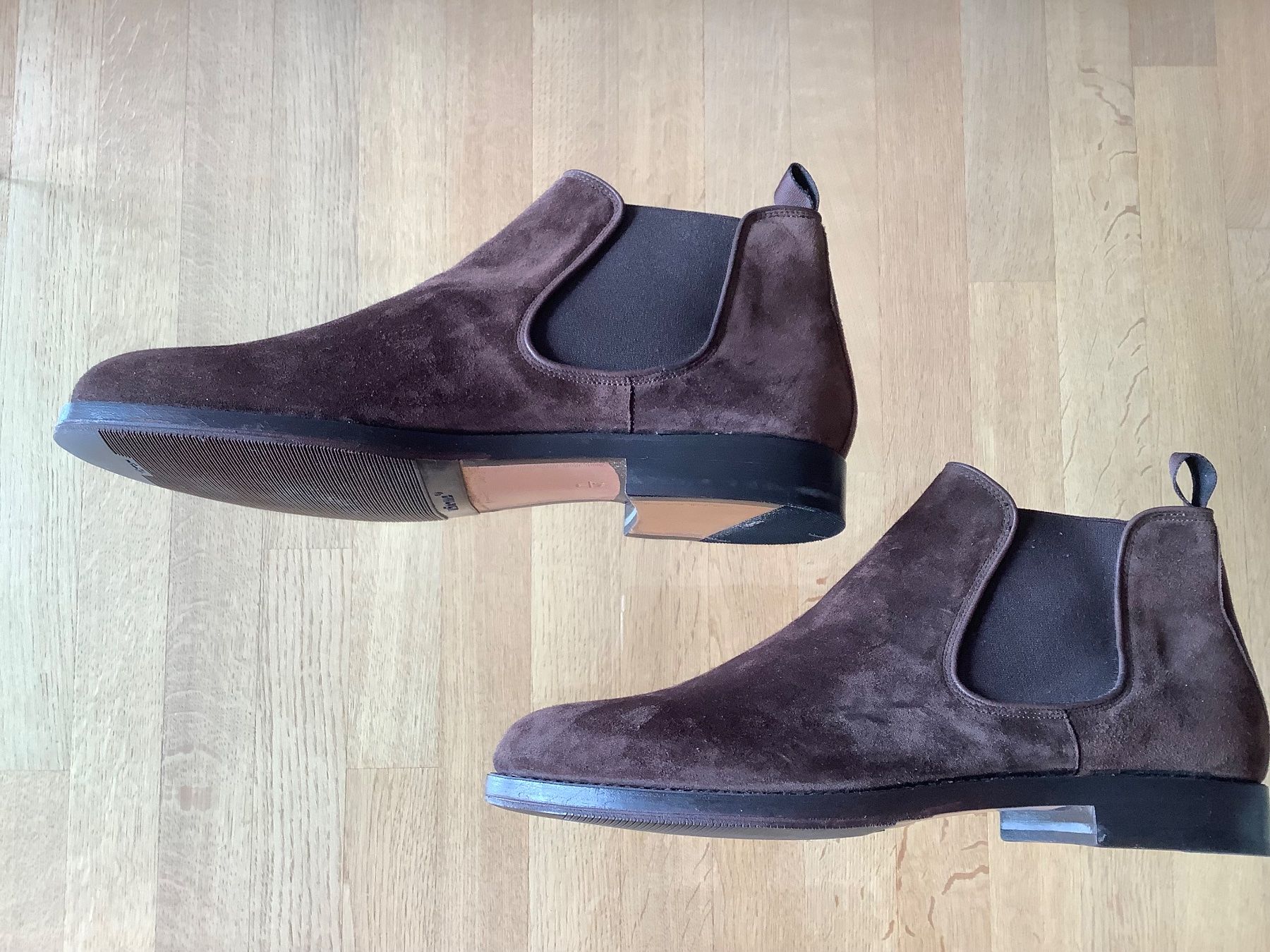 Scarpe da uomo: Stiefelette Brogues , Wildleder braun 45, handmade – Nuovo (secondo la descrizione) da Zürich venduto da Fkili 2