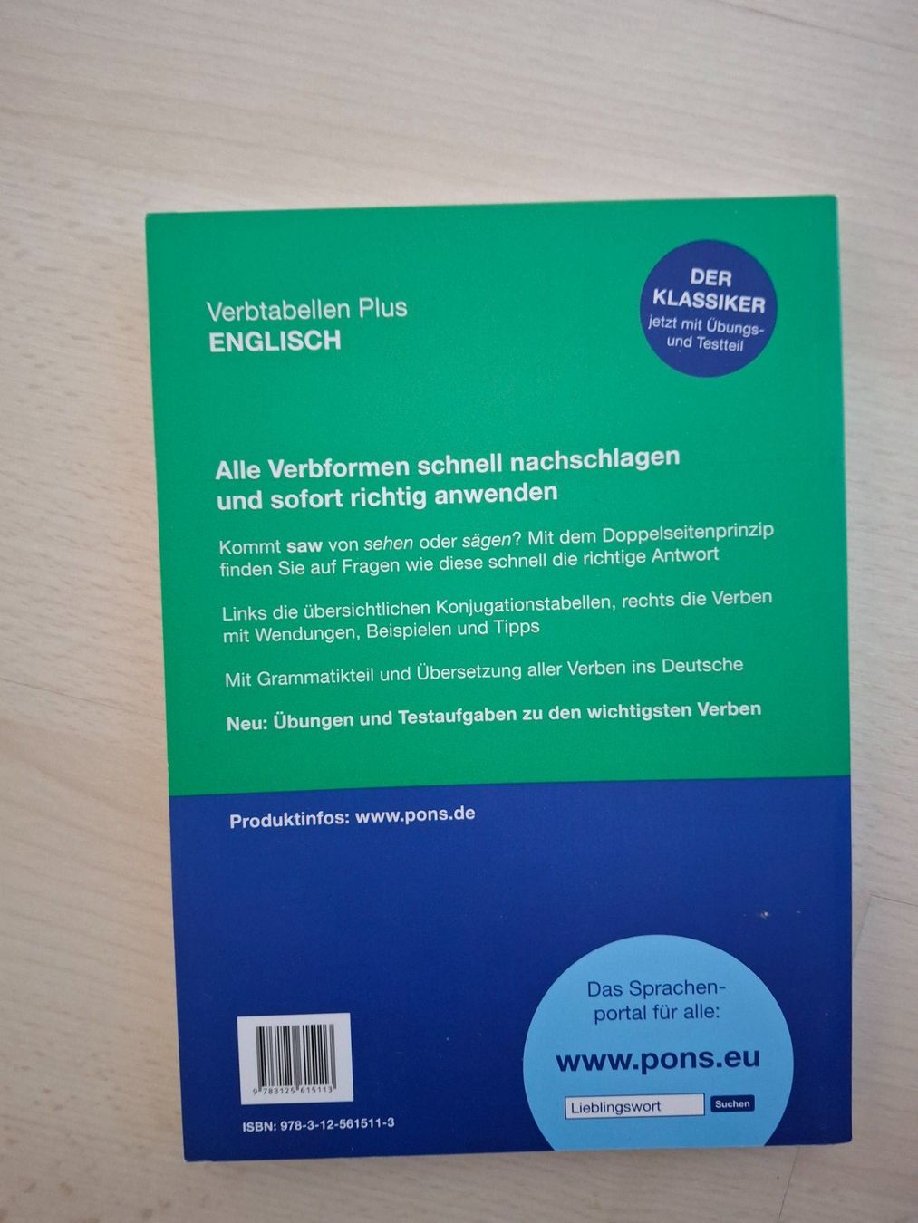 Libri: PONS Verbtabellen Plus Englisch , wie neu – Nuovo (secondo la descrizione) da Walterswil SO venduto da Jerry_maus 1