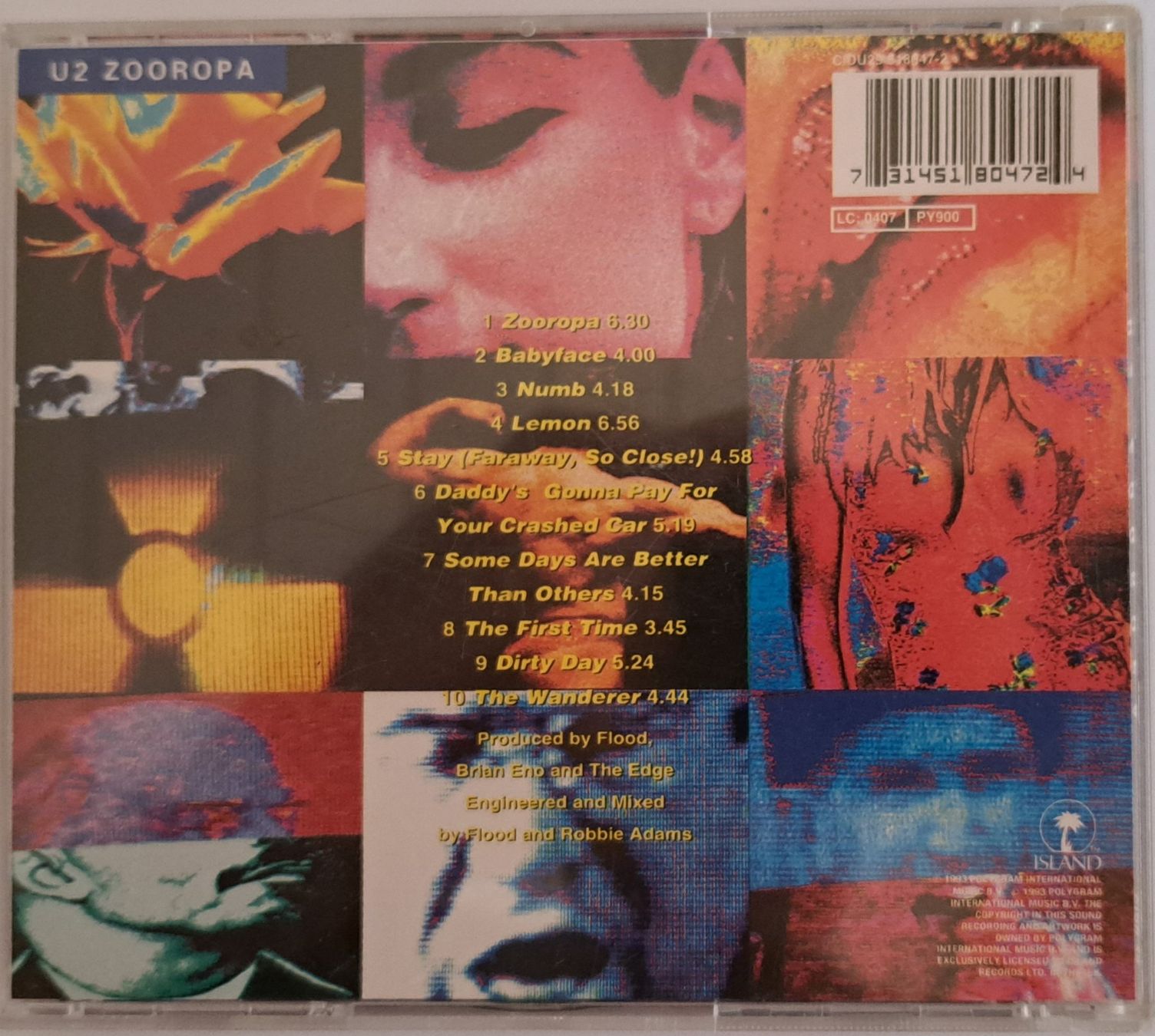 CDs: U2 - ZOOROPA – Gebraucht aus Tenniken von mik_6mxg 9