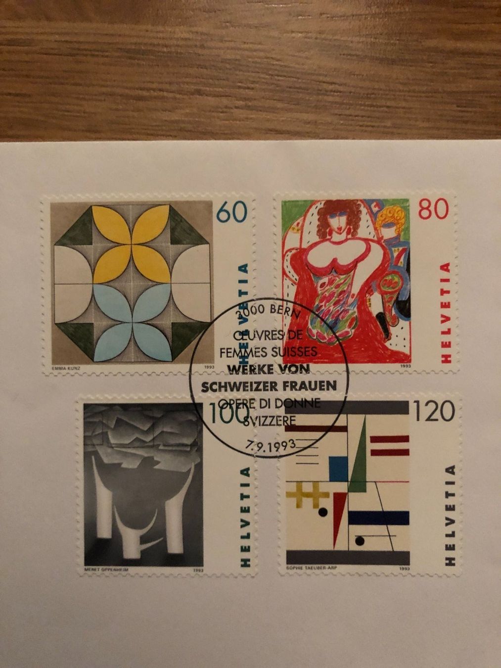 Alle Briefmarken: FDC Werke von Schweizer Frauen 7.9.1993 – Neu (gemäss Beschreibung) aus Landquart von interesse63 2