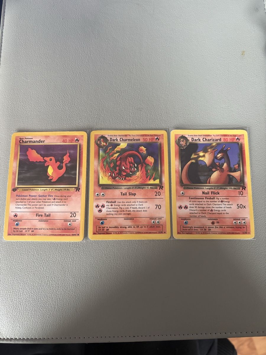 Pokémon Sammelbilder & Trading cards: Team Rocket Charizard, Charmeleon und Charmander Set – Gebraucht aus Gretzenbach von Fab_gwm2