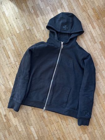 Chrome Hearts Zip Hoodie Leather Patches