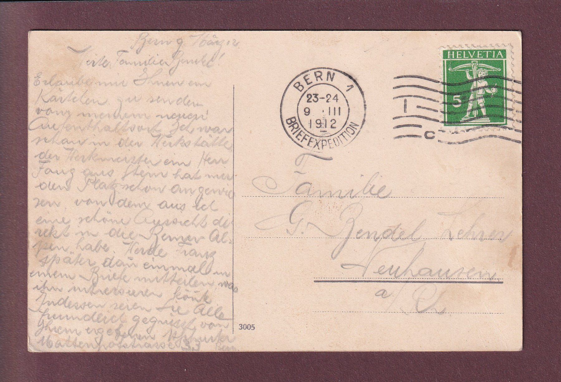 Cartoline postali: BERN - Bärengraben - 1912 – Usato da Pully venduto da nicecards 1