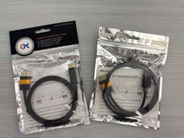 2x 1 mètre de câble displayport vers HDMI Unidirectionel