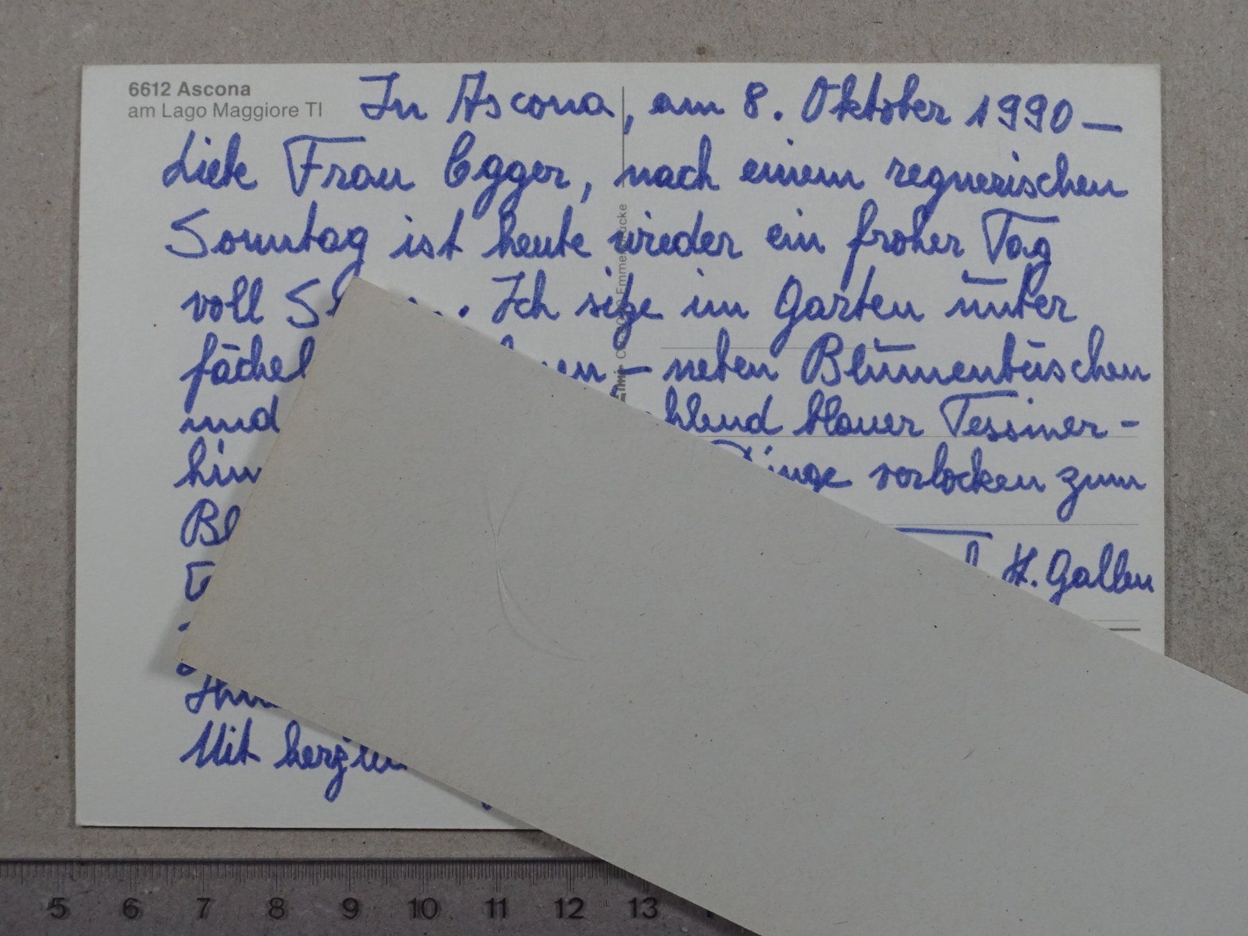 Ansichtskarten: Ascona – Gebraucht aus Lenzburg von fh1 1