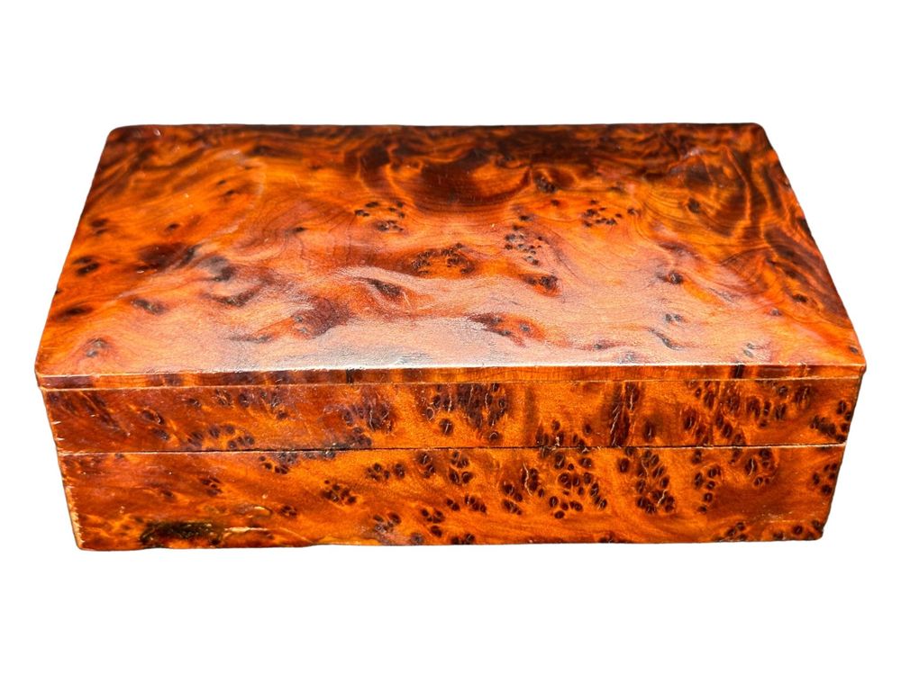 Boîte à cigarettes Coffret rectangulaire en loupe de thuya Kaufen auf