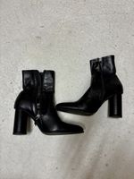 Stiefeletten schwarz Absatz (38)
