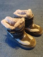 gefütterte Kinder Winterstiefel Gr. 22 mit Klettverschluss