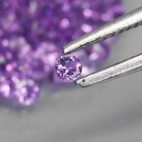 Vrai 1.5mm Amethyst VS aus Bolivien Edelstein Violett #9