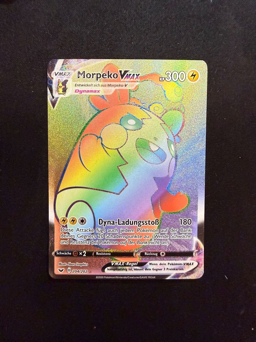 Pokémon Carte collezionabili: Pokemon Morpeko VMAX 204/202 DE – Usato da Buchs SG venduto da Rheintalseller