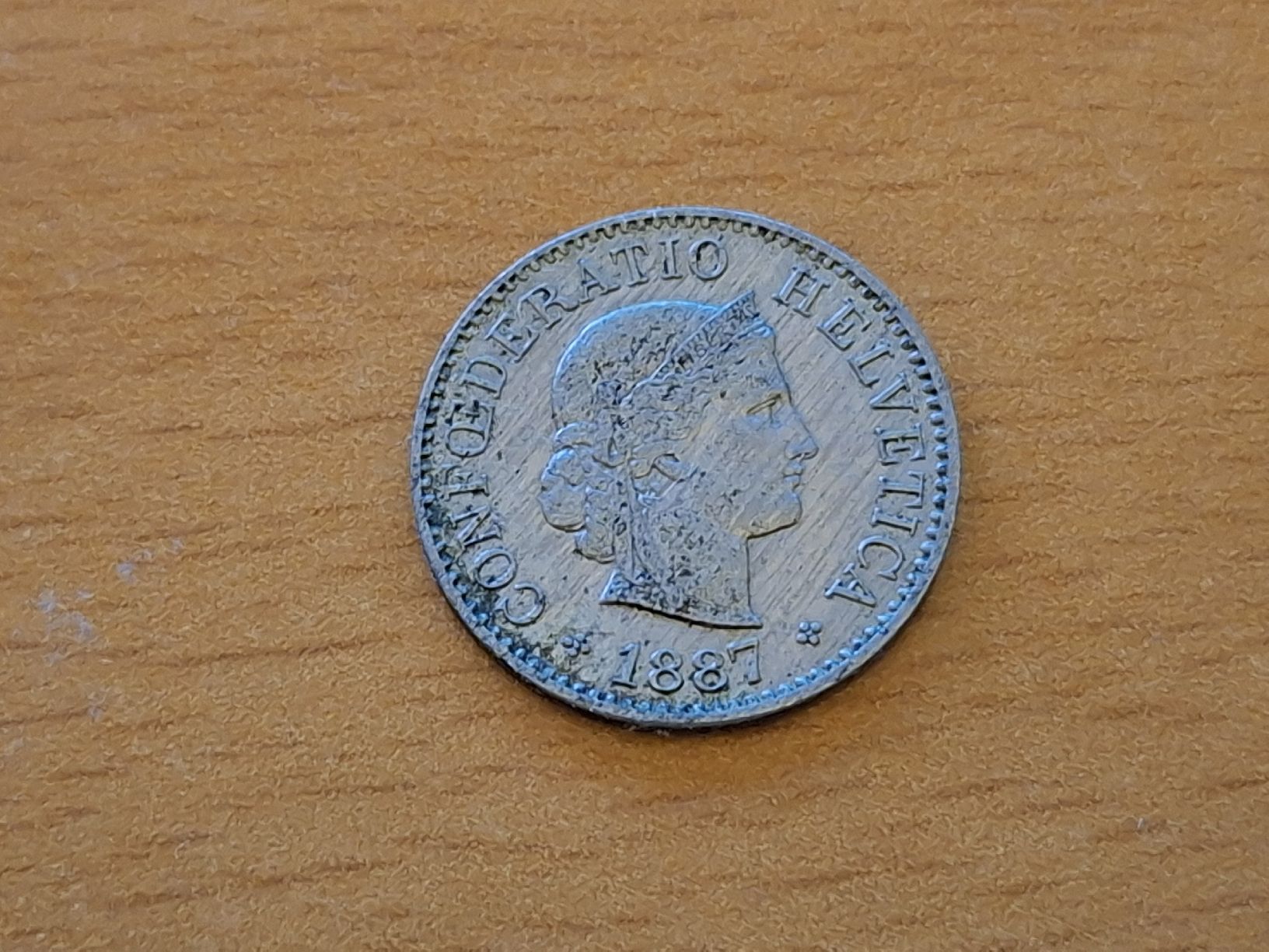 Tutti le monete: 1887, 5 Rappen – Usato da Pfungen venduto da Aguti77