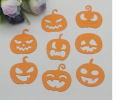 Neues Stanzschablonen-Set Kürbis / Halloween