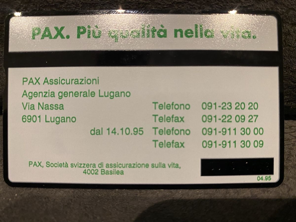 Schede telefoniche: P-taxcard – Usato da Lausanne venduto da babacard10 1