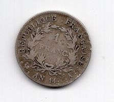 (653) Frankreich, 1 Franc AN14, selten
