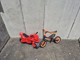 Laufrad und Laufmotorad für Kinder