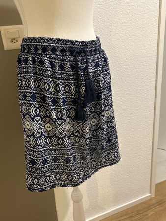 Jupe dunkelblau mit Muster