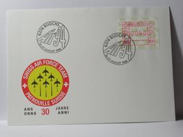 Brief , 30 Jahre SWISS AIR  FORCE  TEAM  1994