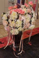 wunderschönes Bouquet aus Stoffblumen in Vase 
