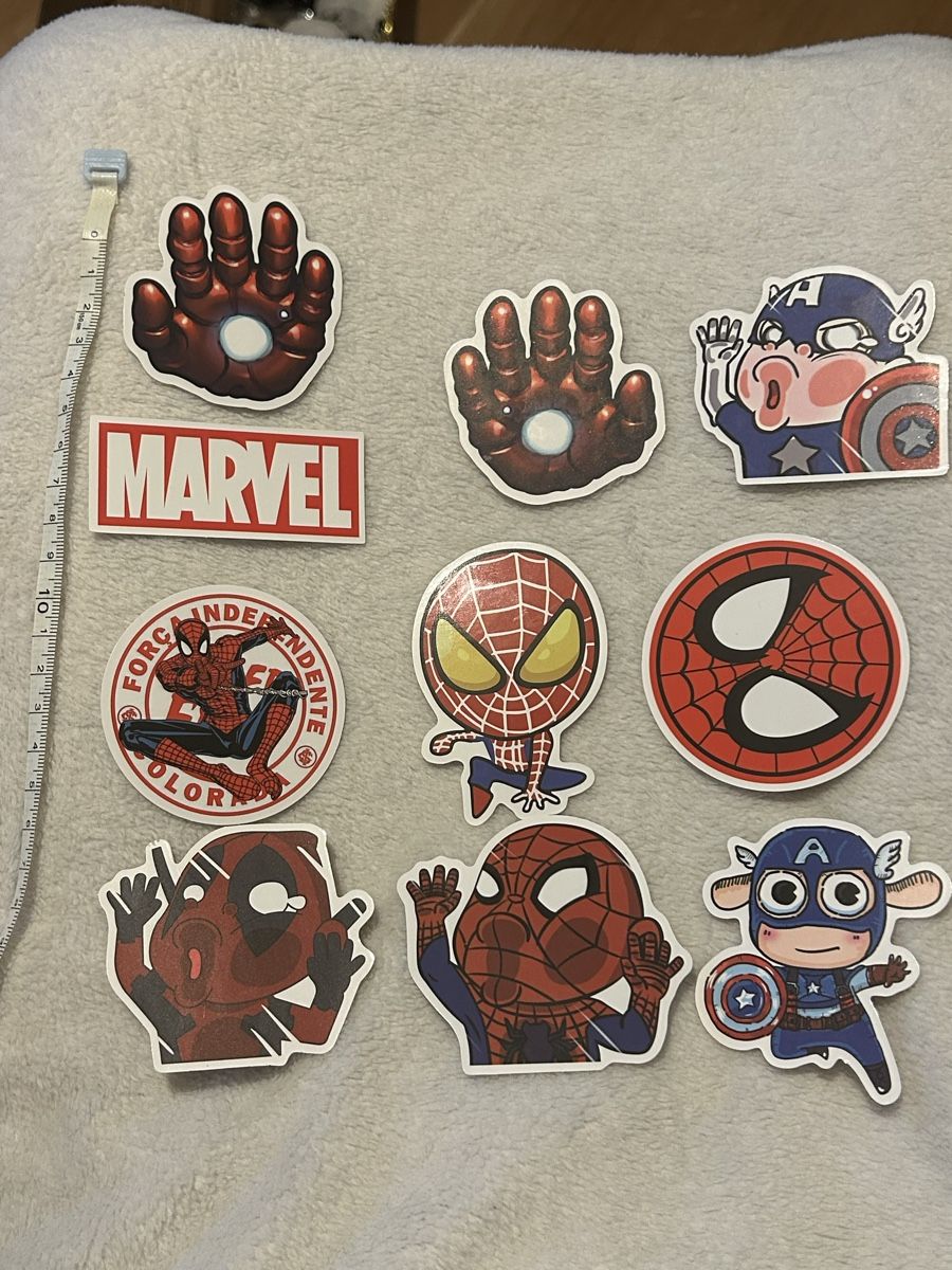 Sticker: Sticker Pack Marvel, Captain America, Spiderman, Deadpool – Nuovo (secondo la descrizione) da Uster venduto da xBeccax 1