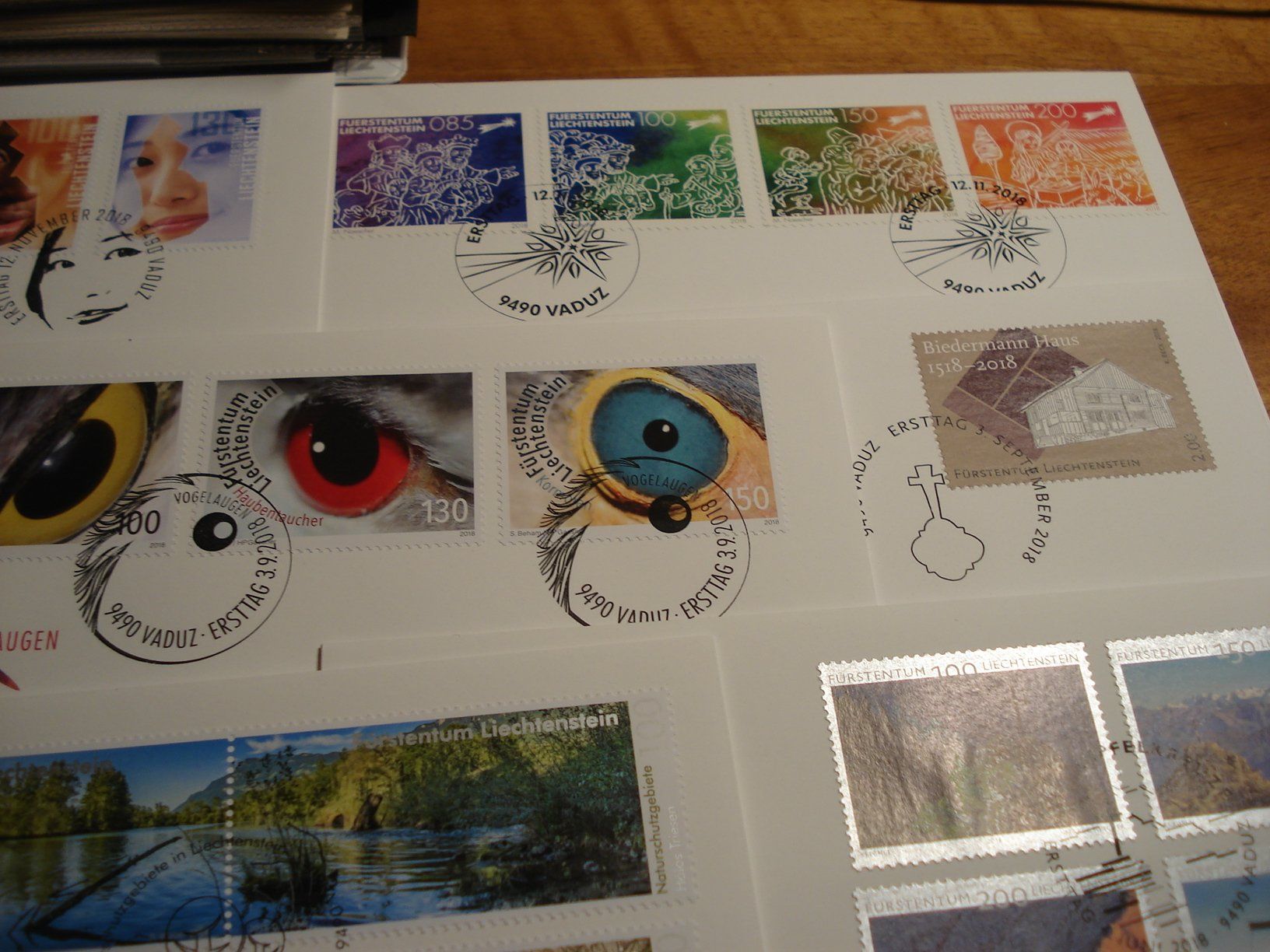 Tutti i francobolli: Liechtenstein 2018, Set moderne FDC, 13 Belege – Usato da Niederwil AG venduto da morostahu 2
