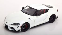 Toyota Supra GR V A90 seit 2019 weiss / schwarz        1:18