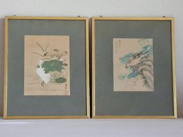 Zwei schöne chinesische Bilder mit Vögeln