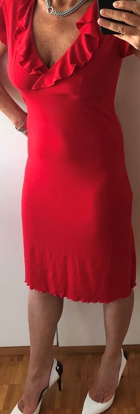 Vestiti: KLEID Sommerkleid Rot – Nuovo (secondo la descrizione) da Adliswil venduto da Majeska 2