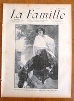 journal  La Famille, Paris - 04.06.1905 vintage Bastelpapier
