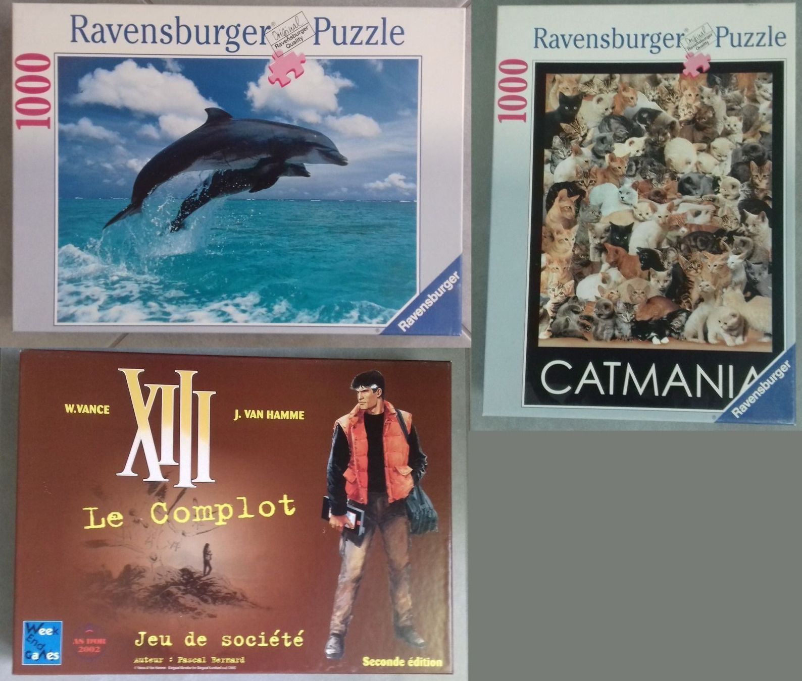 Giochi: 2 PUZZLES + 1 JEU DE SOCIETE – Usato da Courgenay venduto da Romano-Athletics