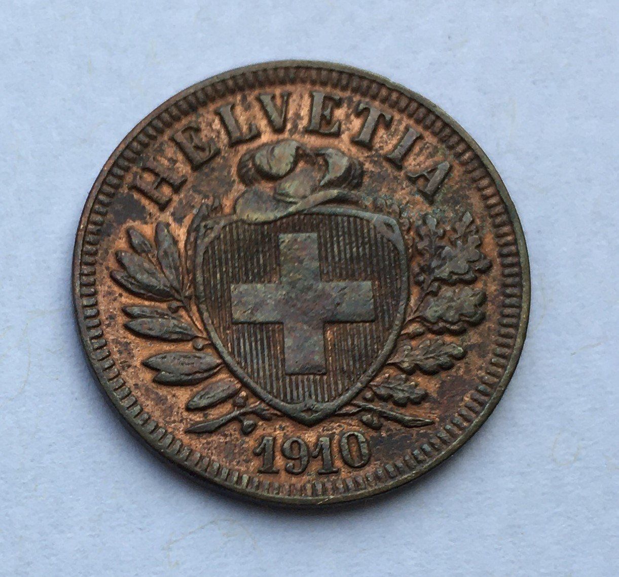 Alle Münzen: 1910 2 Rappen vz – Gebraucht aus Kirchberg SG von Helveticus00