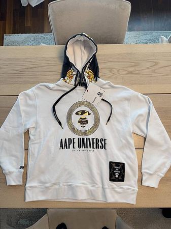 AAPE by Bathing Ape Hoodie Kapuzen Pullover Gr. S Weiss Neu