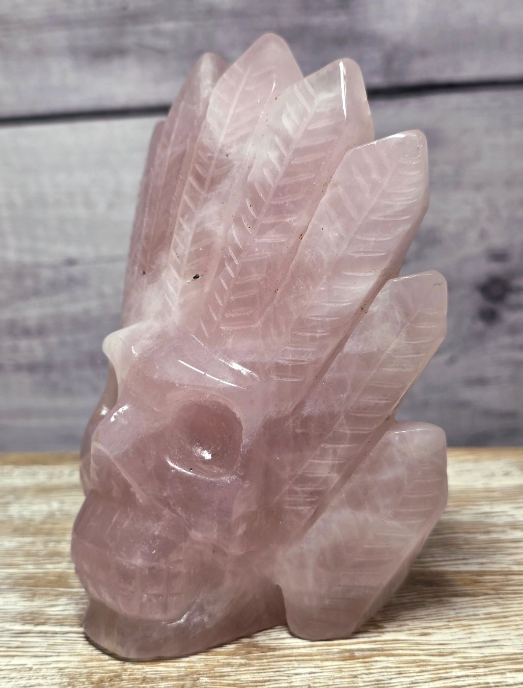 Minerali & Pietre curative: Rosenquarz Indianer Schädel 600g – Nuovo e nell'imballaggio originale da Matzingen venduto da Shay_Crystalz 2