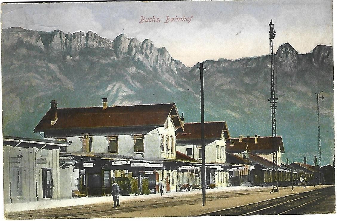 Ansichtskarten: Buchs Bahnhof AG – Gebraucht aus Wetzikon ZH von Brulu100