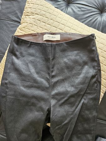 MOS MOSH Lucille Stretch Leder-Leggings – 100% Lammleder – S