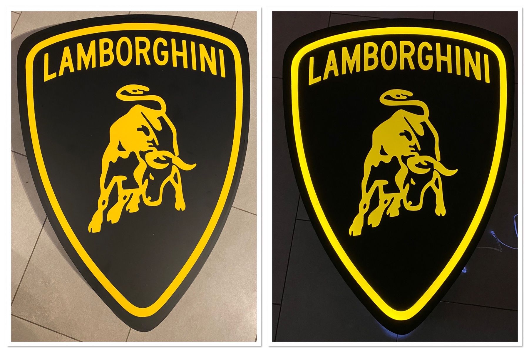 Lampen: Enseigne lumineuse Lamborghini – Neu (gemäss Beschreibung) aus Chevroux von alex911