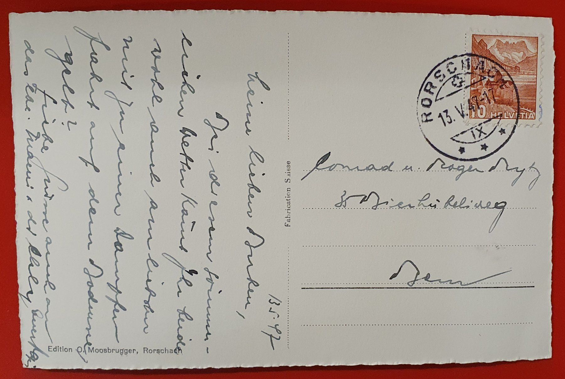 Cartoline postali: Rorschach 1947 - Am Quai – Usato da Kreuzlingen venduto da Rschweiz1 1