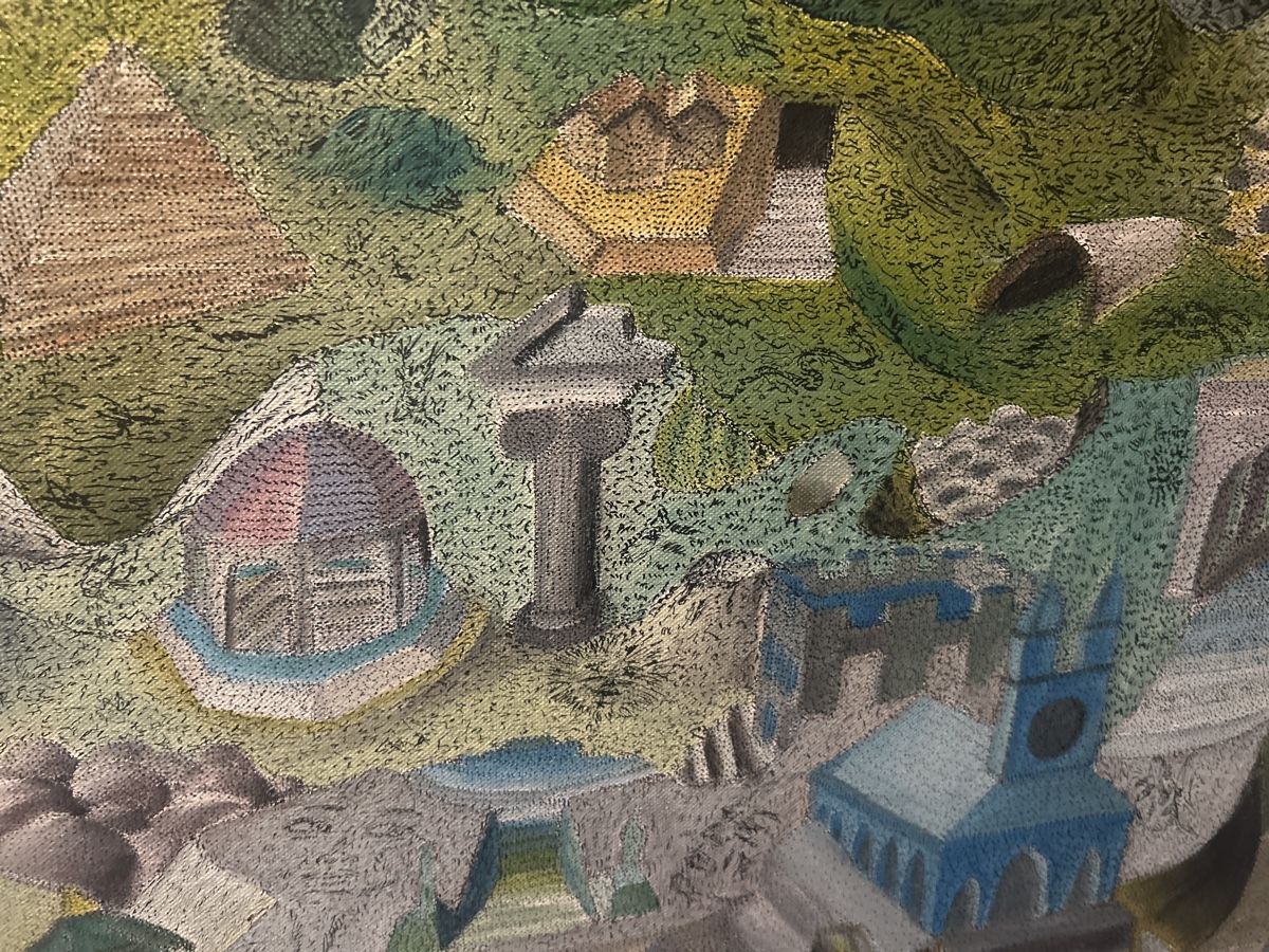 Dipinti: Gemälde, signiert datiert 83 Freddy Gerber – Usato da Glarus venduto da KunstWerkEr-LS87 4