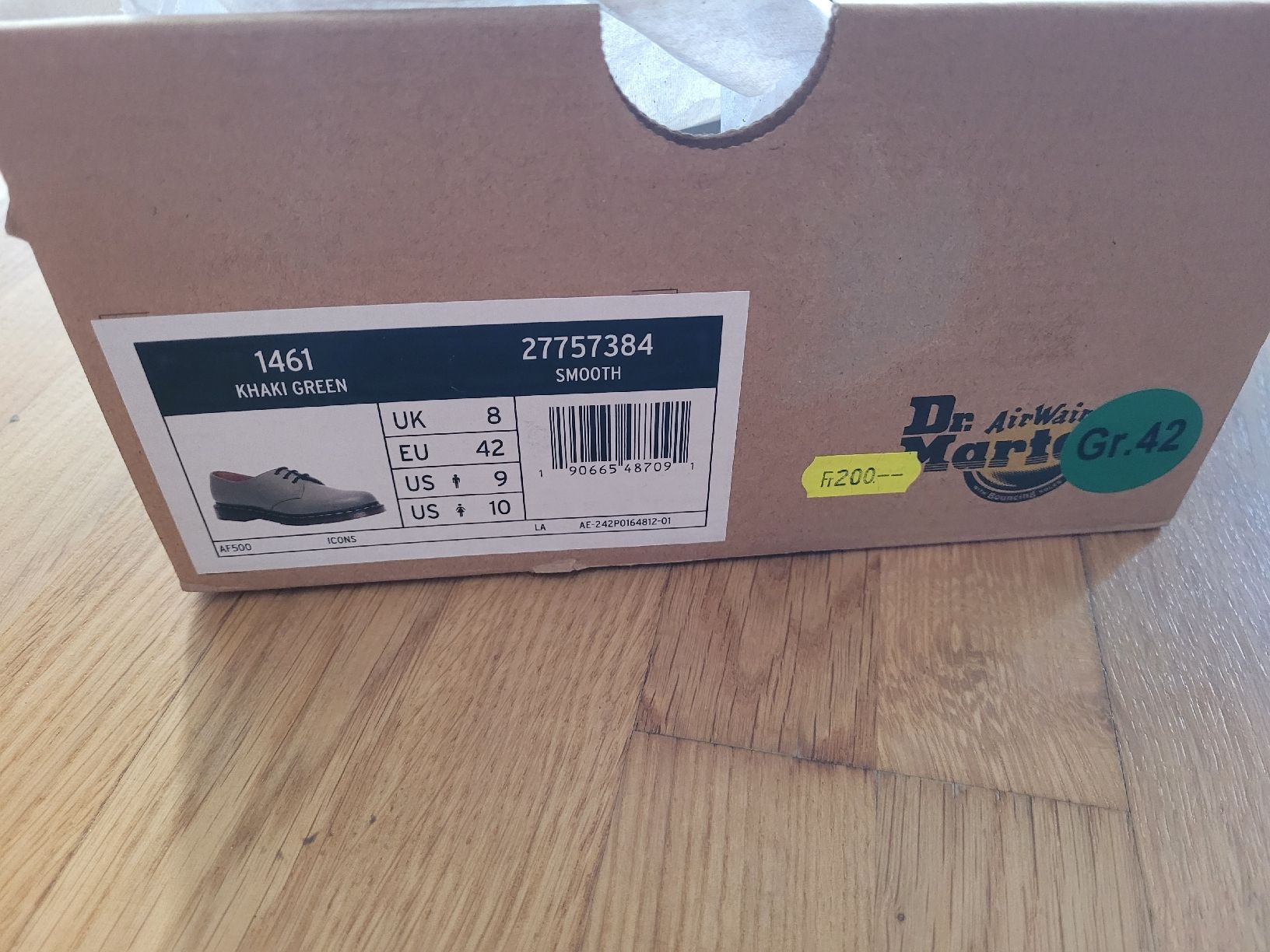 Dr. Martens Scarpe da uomo: Dr. Martins 1461 Khaki Green – Nuovo e nell'imballaggio originale da Ostermundigen venduto da nad_y9mv 5