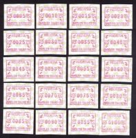 ATM 10_SERIE aller WERTE von 0005-0100 KOMPLETT !! **