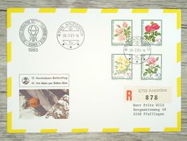 TR15 Enveloppe + Timbre Suisse 1983
