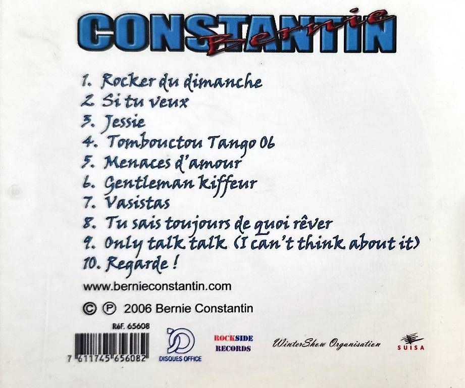 CD: CD Bernie Constantin - Menaces d'amour – Nuovo e nell'imballaggio originale da Lausanne venduto da jeko8693 1