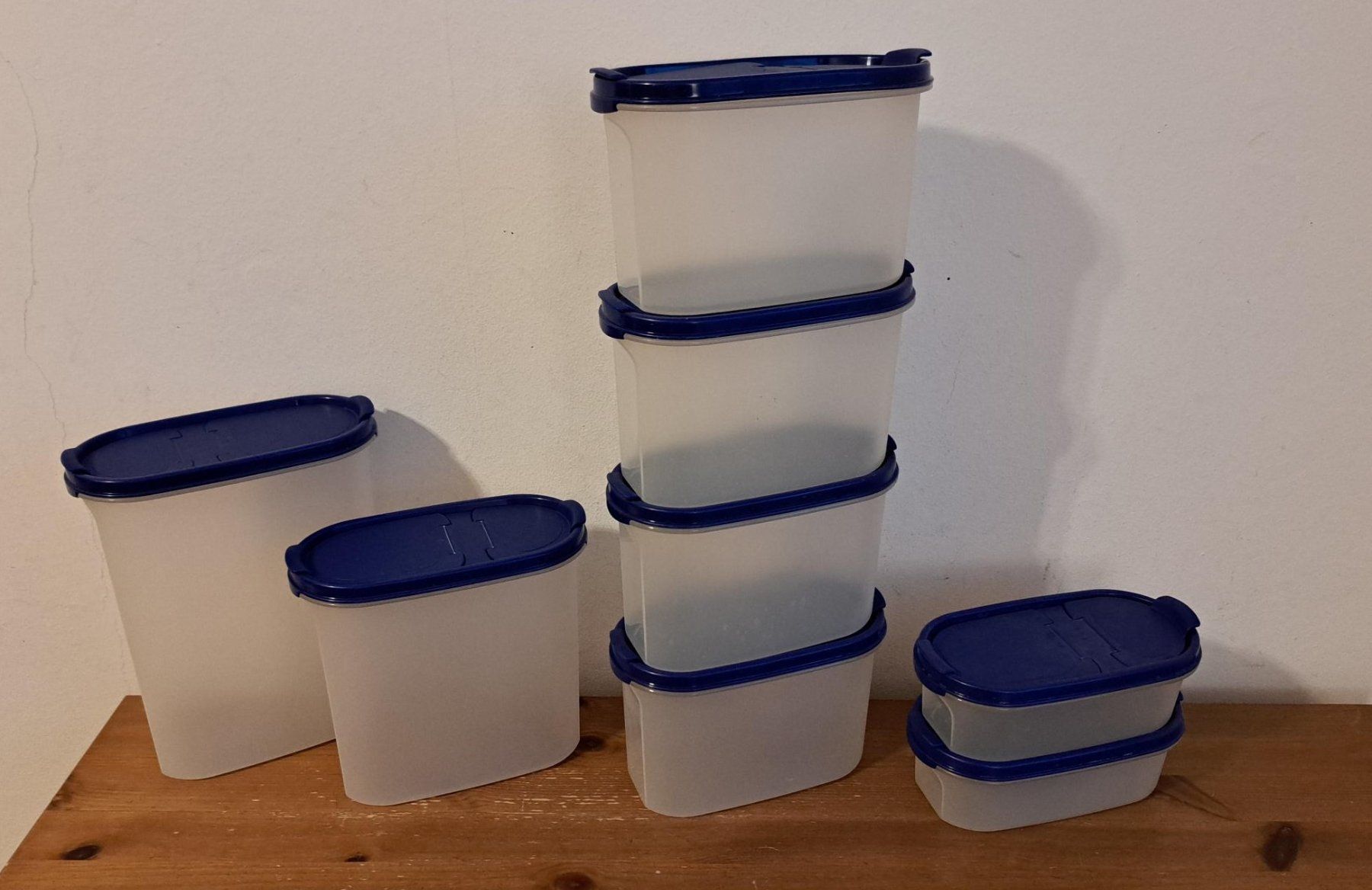 8x Tupperware Tuppervision Nr. 1,2,3 und 4, Vorrat, Behälter (Gebraucht ...