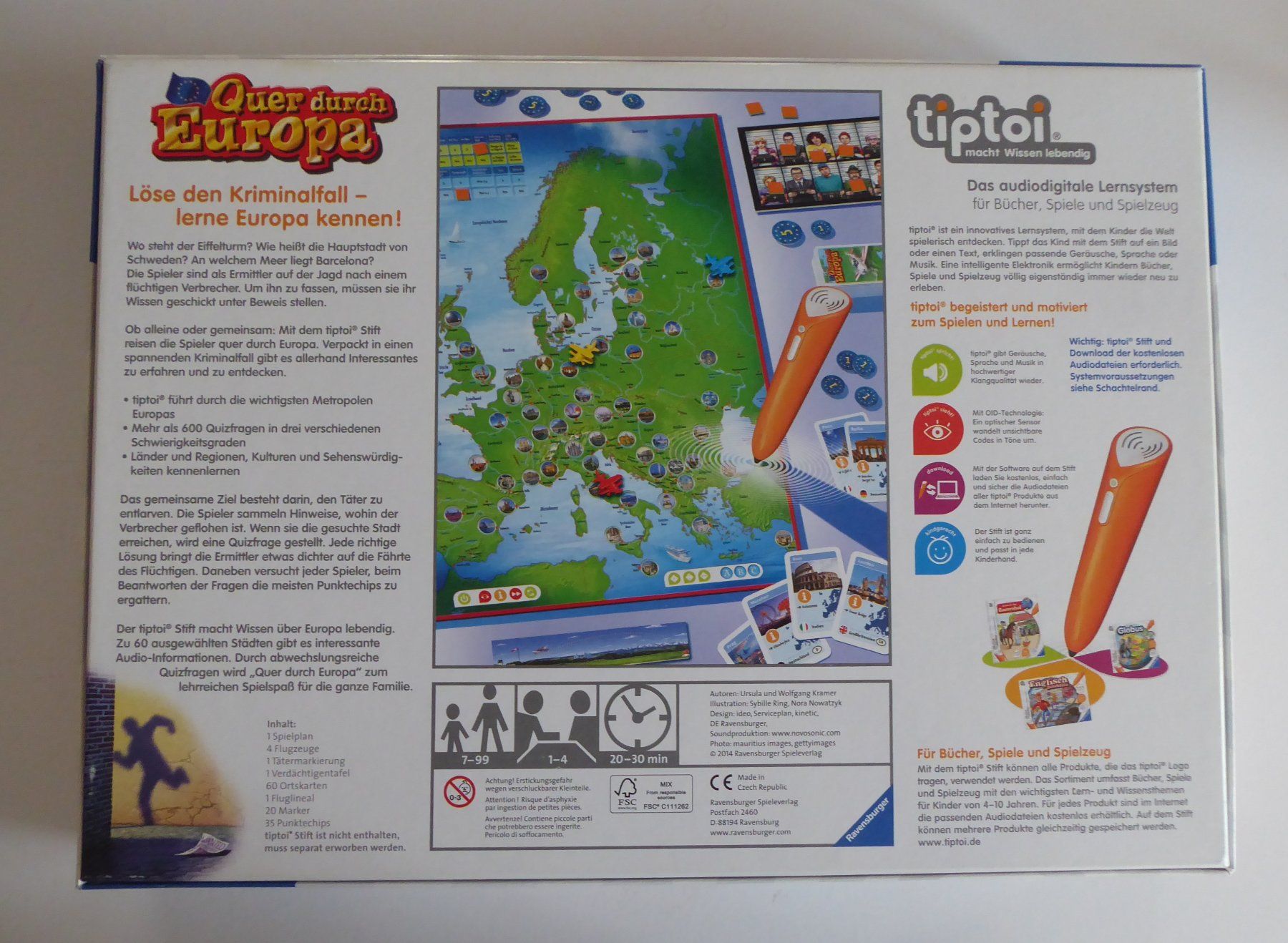 Tiptoi Giochi: Tiptoi Spiel "Quer durch Europa" - Krimispiel für Kinder – Usato da Wettingen venduto da tonia3 1