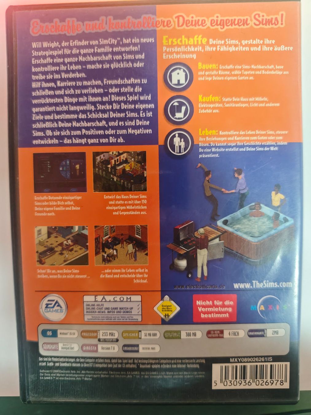 Giochi: Die Sims PC CD-ROM - Original Klassiker - Top Zustand! – Usato da Wolfwil venduto da Rarak 1