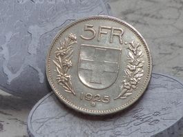 5 Fr. 1925 B - belle pièce dép. à 1 Fr....