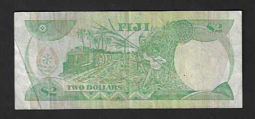 Banconote: Fiji  2  Dollars  Gebraucht – Usato da Gordola venduto da coinsandnotes 1