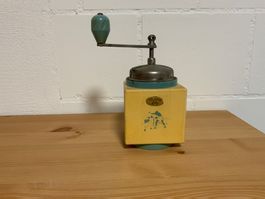 Kaffeemühle Holz Gehäuse Retro Vintage Zustand