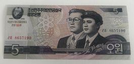 Korea 5 Won 2002 Neuwertig