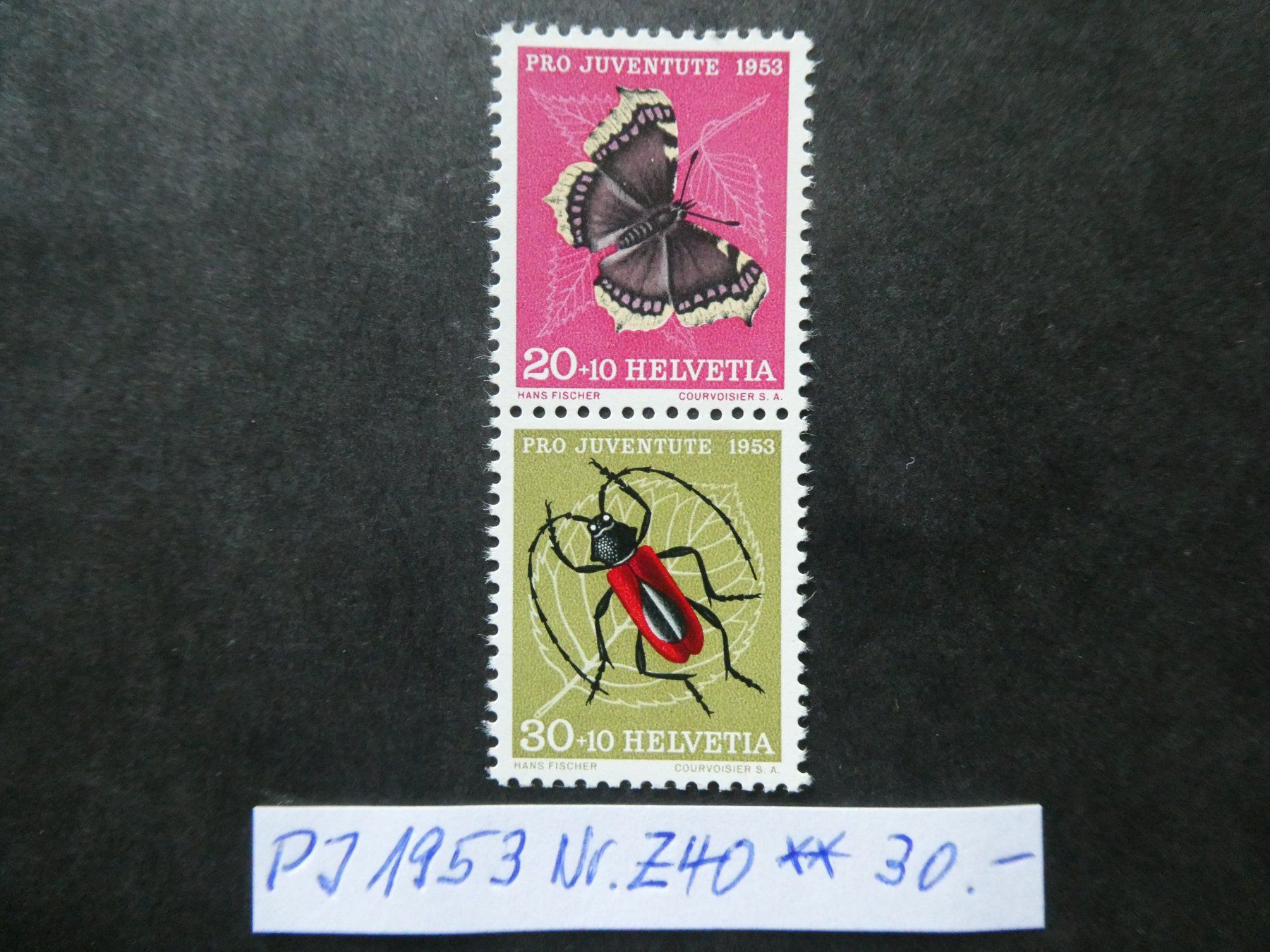 Alle Briefmarken: Pro Juventute 1953 Nr. Z40 postfrisch – Gebraucht aus Lausen von Herbamare01