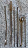 Spatel-Set, 5  Teile, fürs Labor, hochwertiger Edelstahl